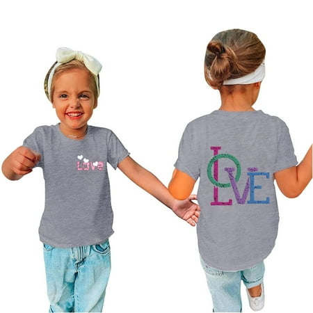 Clearance Sale Dihao Summer Tops for Trendy Kid Graphic Love Shirt Unisex T-Shirt Printed Round-Neck Comfortable Loose T-Shirt Short Sleeve Blouse Casual Tops
Clearance Sale Dihao Summer Tops for Trendy Kid Graphic Love Shirt Unisex T-Shirt Printed Round-Neck Comfortable Loose T-Shirt Short Sleeve Blouse Casual Tops