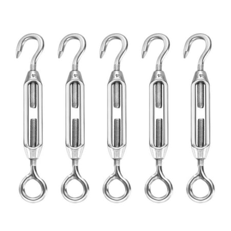 Sipeihong 8Pcs Stainless Steel Hook and Eye Turnbuckle - Light Duty Wire Rope Tension
Sipeihong 8Pcs Stainless Steel Hook and Eye Turnbuckle - Light Duty Wire Rope Tension