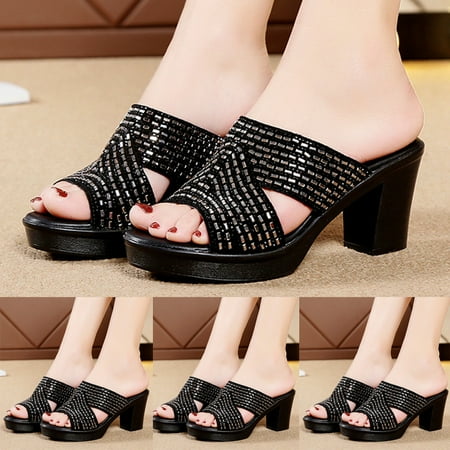 Tangnade House Slippers for Women Open-Toe Shoes Wedge Thick-Soled Slippers High Heels Fish Mouth Sandals
Tangnade House Slippers for Women Open-Toe Shoes Wedge Thick-Soled Slippers High Heels Fish Mouth Sandals