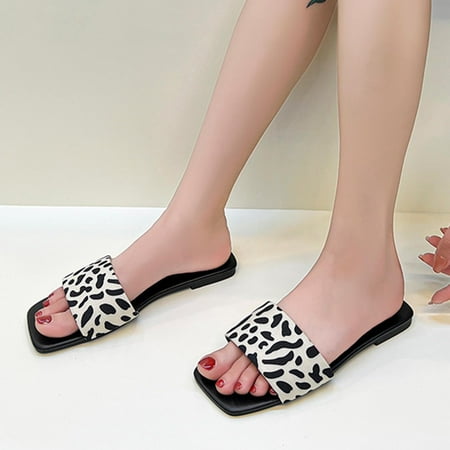 〖Yilirongyumm〗 Beige 41 Slippers For Women Fashion Summer Women Slippers Flat Open Toe Breathable Leopard Print Casual
〖Yilirongyumm〗 Beige 41 Slippers For Women Fashion Summer Women Slippers Flat Open Toe Breathable Leopard Print Casual