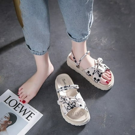 CoCopeaunt New Ladies Slipper Sandals Summer Fashion Student Platform Roman Style Flats Indoor Slippers Bow Sandals Women Slippers
CoCopeaunt New Ladies Slipper Sandals Summer Fashion Student Platform Roman Style Flats Indoor Slippers Bow Sandals Women Slippers