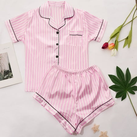 FITORON Womens Pajama Sets- Fashion Casual Printed Short Sleeve Turn-down Tops Shorts Pants Set Sleepwear Pink M
FITORON Womens Pajama Sets- Fashion Casual Printed Short Sleeve Turn-down Tops Shorts Pants Set Sleepwear Pink M
