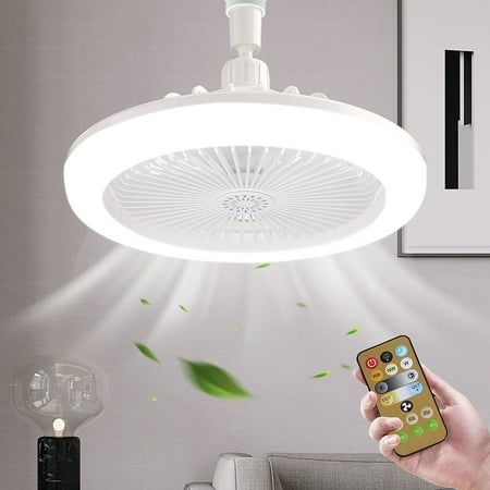 Rosnek Enclosed Ceiling Fan with Light E27 Base Mini 10 Inch Ceiling Fan Bulb with Remote Control for Garage Tool Room Store Room
Rosnek Enclosed Ceiling Fan with Light E27 Base Mini 10 Inch Ceiling Fan Bulb with Remote Control for Garage Tool Room Store Room