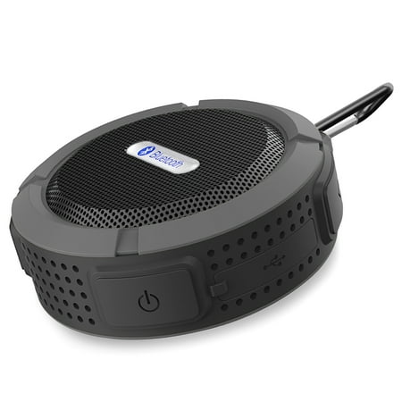 VicTsing Wireless Bluetooth 3.0 Waterproof Outdoor \/ Shower Speaker, with 5W Speaker\/Suction Cup\/Mic\/Hands-Free Speakerphone - Gray VicTsing Wireless Bluetooth 3.0 Waterproof Outdoor \/ Shower Speaker, with 5W Speaker\/Suction Cup\/Mic\/Hands-Free Speakerphone - Gray