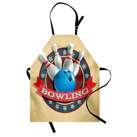 Bowling Party Apron Old Fashioned Retro Circular Sport Emblem Stars Ribbon with Typography Design Unisex Kitchen Bib Apron with Adjustable Neck for Cooking Baking Gardening Multicolor by Ambesonne
Bowling Party Apron Old Fashioned Retro Circular Sport Emblem Stars Ribbon with Typography Design Unisex Kitchen Bib Apron with Adjustable Neck for Cooking Baking Gardening Multicolor by Ambesonne