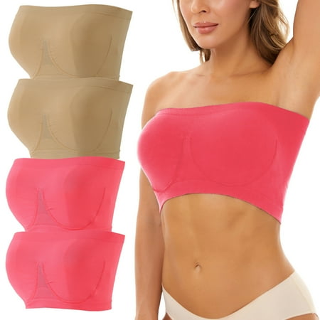 mveomtd 4 Pieces Sports Bras For Women Plus Size Strapless Bra Bandeau Padded Top Stretchy Yoga Fitness Bra Tube Tops for Women Multicolor XL
mveomtd 4 Pieces Sports Bras For Women Plus Size Strapless Bra Bandeau Padded Top Stretchy Yoga Fitness Bra Tube Tops for Women Multicolor XL