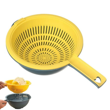 Ibaste Double-Layer Colander Set Vegetable and Fruit Washer With Long Handle Kitchen Colander Drain Basket Washing Bowl Food Drying Rack charmingly
Ibaste Double-Layer Colander Set Vegetable and Fruit Washer With Long Handle Kitchen Colander Drain Basket Washing Bowl Food Drying Rack charmingly