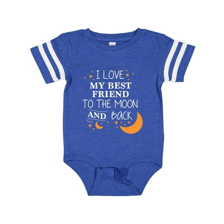 Inktastic I Love My Best Friend to the Moon and Back Gift Baby Boy or Baby Girl Bodysuit
Inktastic I Love My Best Friend to the Moon and Back Gift Baby Boy or Baby Girl Bodysuit