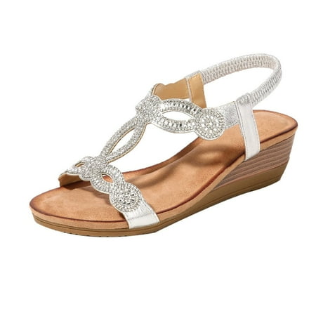 iOPQO Women s Wedges Women Rhinestone Vintage Wedge Sandals Shoes Bohemian Casual Sandals Rome Shoes Sandals Women Retro Ethnic Silver 41
iOPQO Women s Wedges Women Rhinestone Vintage Wedge Sandals Shoes Bohemian Casual Sandals Rome Shoes Sandals Women Retro Ethnic Silver 41