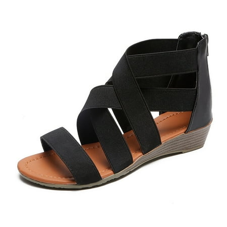 Women s Elastic Band Low-heel Roman Foreign Trade Wedge-heel Women s Sandals
Women s Elastic Band Low-heel Roman Foreign Trade Wedge-heel Women s Sandals