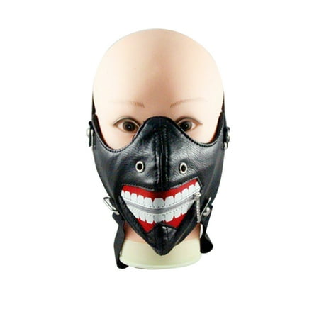 Tooth Pattern Performances Masks Stage Masks Rivet Mask with Zipper Women Men Personality Simple Fashion Masks for Riding (Black
Tooth Pattern Performances Masks Stage Masks Rivet Mask with Zipper Women Men Personality Simple Fashion Masks for Riding (Black