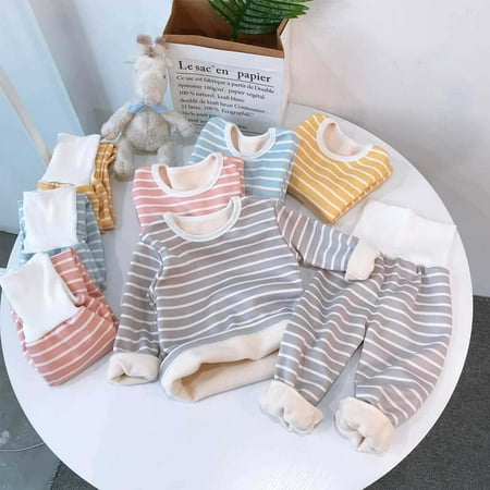 ADVEN Kids Pajamas Set Warm Thicken Plush Cotton Soft Thermal Underwear Suit Round Collar Unisex Lightweight Winter Baby Infant Pink 4
ADVEN Kids Pajamas Set Warm Thicken Plush Cotton Soft Thermal Underwear Suit Round Collar Unisex Lightweight Winter Baby Infant Pink 4