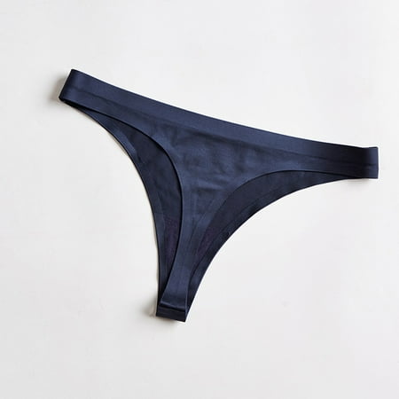 Pxiakgy lingerie for women Women Thong Panties Fashion Underwear Underpants Lingerie Briefs M-3XL Blue + XXL