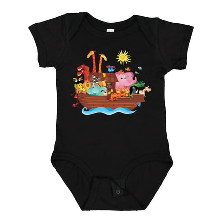 Inktastic Animal Ark Bible Story Christian Gift Baby Boy or Baby Girl Bodysuit