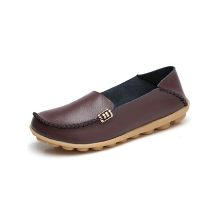 Frontwalk Womens Flats Leather Loafers Slip On Casual Shoes Walking Breathable Moccasins Women Comfort Nurse Shoe Coffee Brown 10
Frontwalk Womens Flats Leather Loafers Slip On Casual Shoes Walking Breathable Moccasins Women Comfort Nurse Shoe Coffee Brown 10