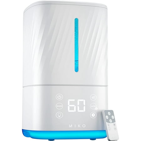 DOYYS Humidifier With Cool and Warm Mist Ultrasonic Humidifiers for Large Room & Bedroom- Water Filter Auto Mode No Leak Design Sleep Mode Built-in Timer Humidifier for Babies & Home
DOYYS Humidifier With Cool and Warm Mist Ultrasonic Humidifiers for Large Room & Bedroom- Water Filter Auto Mode No Leak Design Sleep Mode Built-in Timer Humidifier for Babies & Home