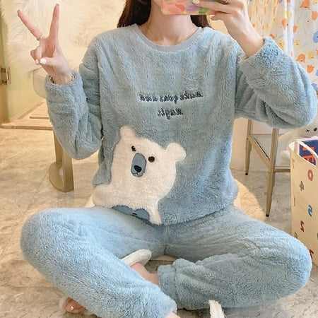 DanceeMangoo WAVMIT Winter New Womens Flannel Warm Long Sleeve Pajamas Set Cute Leisure Women Sleepwear Set Gold Velvet Pyjamas Homewear
DanceeMangoo WAVMIT Winter New Womens Flannel Warm Long Sleeve Pajamas Set Cute Leisure Women Sleepwear Set Gold Velvet Pyjamas Homewear
