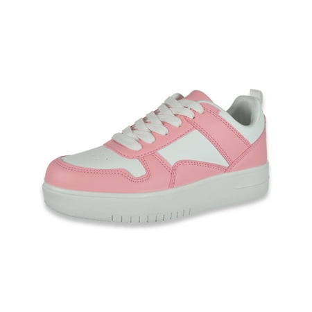Link Girls Lace Sneakers - pink/white 3 youth