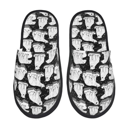 Silkie Cute Cartoon Polar Bear Slippers for women and Men House Shoes for Unisex Indoor House Shoes-Medium
Silkie Cute Cartoon Polar Bear Slippers for women and Men House Shoes for Unisex Indoor House Shoes-Medium