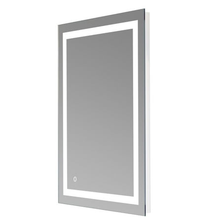 

Sysdeal LED Bathroom Mirror Illuminated Wall Mirrors and Bathroom Vanity Mirrors Can be Used as Mirror Lighting or Decoration With Touch Buttons It Can be Hung Horizontally or Vertically