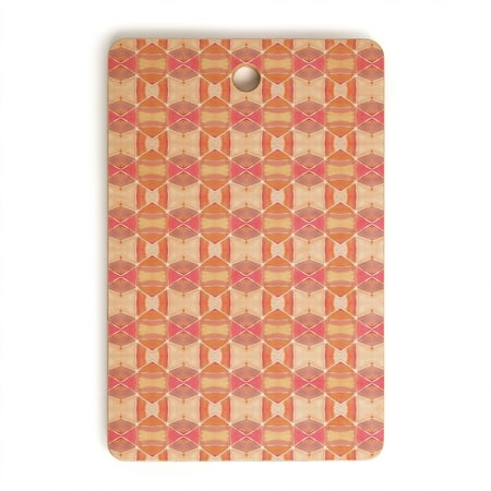 Society6 Amy Sia Agadir 4 Peach Rectangular Cutting Board