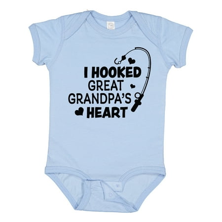 Inktastic I Hooked Great Grandpa s Heart with Fishing Rod Gift Baby Boy or Baby Girl Bodysuit
Inktastic I Hooked Great Grandpa s Heart with Fishing Rod Gift Baby Boy or Baby Girl Bodysuit