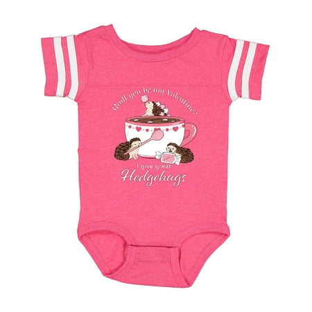Inktastic Quill You be My Valentine I Give Great Hedgehugs Gift Baby Boy or Baby Girl Bodysuit