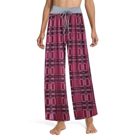 Beiwei Women Soft Lounge Pants Floral Print Wide Leg Pajama Pants Classic Plaid Sleepwear for All Seasons
Beiwei Women Soft Lounge Pants Floral Print Wide Leg Pajama Pants Classic Plaid Sleepwear for All Seasons