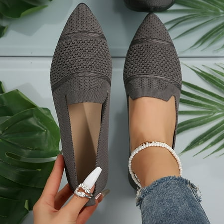 Women‘s Solid Color Minimalist Flats Slip On Soft Sole Lightweight Comfy Ballets Point Toe Daily Knitted Shoes
Women‘s Solid Color Minimalist Flats Slip On Soft Sole Lightweight Comfy Ballets Point Toe Daily Knitted Shoes