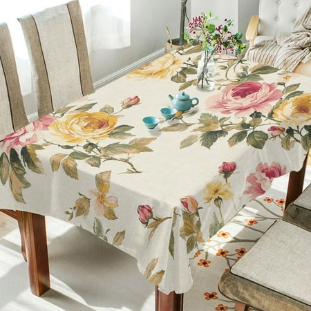 WOBOGO Vintage Shabby Chic Floral Pattern with Roses Square Tablecloth 60×120in Polyester Fabric Tablecloth Washable Dust Resistant Wrinkle Resistant
WOBOGO Vintage Shabby Chic Floral Pattern with Roses Square Tablecloth 60×120in Polyester Fabric Tablecloth Washable Dust Resistant Wrinkle Resistant