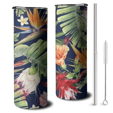 20OZ Tropical Floral Strelitzia Best Style Stainless Steel Cups & Insulated Tumblers with Lids and Straws for Iced ,could Gifts for Travelers Women
20OZ Tropical Floral Strelitzia Best Style Stainless Steel Cups & Insulated Tumblers with Lids and Straws for Iced ,could Gifts for Travelers Women