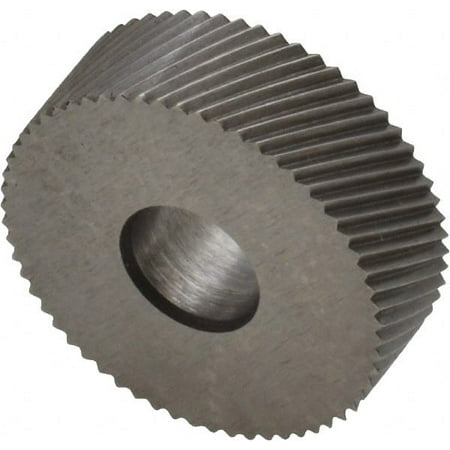 Made in USA 3/4 Diam 90° Tooth Angle 30 TPI Standard (Shape) Form Type Cobalt Right-Hand Diagonal Knurl Wheel 1/4 Face Width 1/4 Hole Circular Pitch 30° Helix Bright Finish Series KN
Made in USA 3/4 Diam 90° Tooth Angle 30 TPI Standard (Shape) Form Type Cobalt Right-Hand Diagonal Knurl Wheel 1/4 Face Width 1/4 Hole Circular Pitch 30° Helix Bright Finish Series KN
