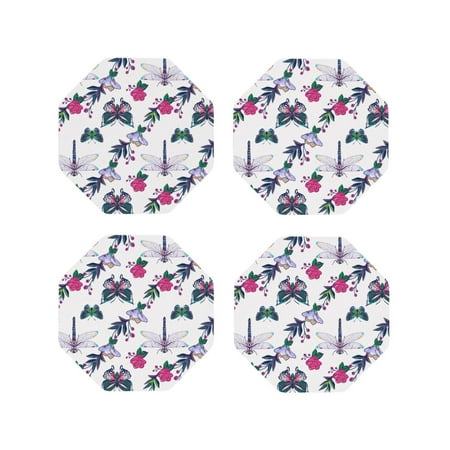 Drink Coasters Set of 4 Butterfly Dragonfly Plants Leather Coasters for Coffee Table Protector Heat Resistant Cute Coasters for Home Decor Housewarming Gifts Bar Kitchen 4 Inch Octagon
Drink Coasters Set of 4 Butterfly Dragonfly Plants Leather Coasters for Coffee Table Protector Heat Resistant Cute Coasters for Home Decor Housewarming Gifts Bar Kitchen 4 Inch Octagon