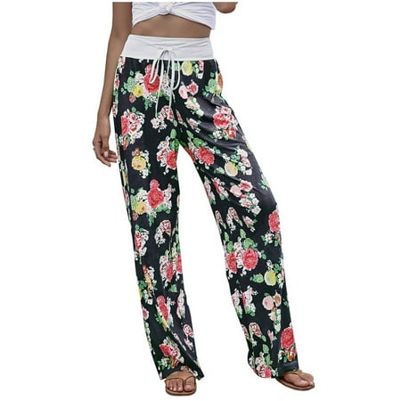 Dadaria Cotton Boho Pants for Women Ladys High Waist Loose Pants Comfy Stretch Printing Wide Leg Pants Black XXL Female
Dadaria Cotton Boho Pants for Women Ladys High Waist Loose Pants Comfy Stretch Printing Wide Leg Pants Black XXL Female