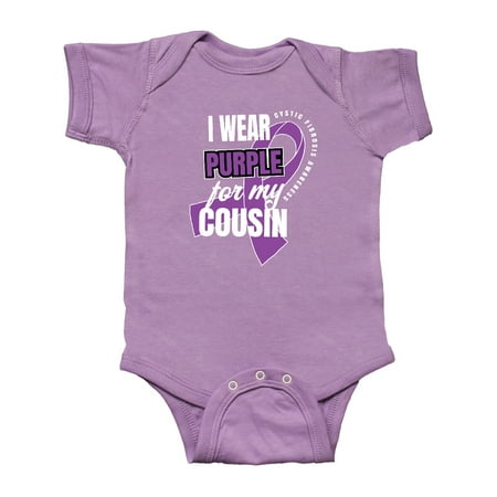 Inktastic I Wear Purple For My Cousin Cystic Fibrosis Awareness Gift Baby Boy or Baby Girl Bodysuit
Inktastic I Wear Purple For My Cousin Cystic Fibrosis Awareness Gift Baby Boy or Baby Girl Bodysuit