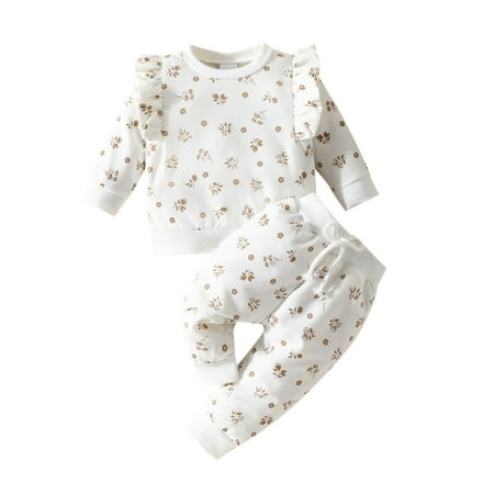 Baby Girls Outfit Fall Winter Xmas Long Sleeve Floral Prints T Shirt Pullover Tops Pants Outfits Novelty Party Holiday Suits For Child
Baby Girls Outfit Fall Winter Xmas Long Sleeve Floral Prints T Shirt Pullover Tops Pants Outfits Novelty Party Holiday Suits For Child