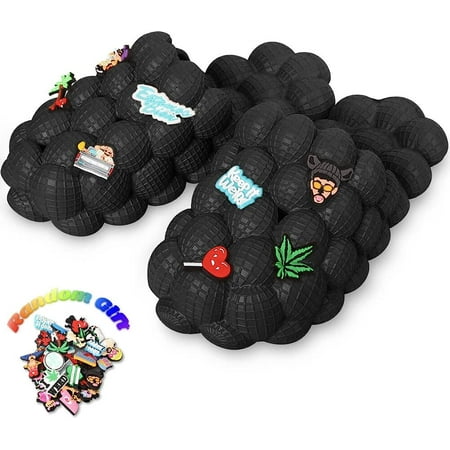 Massage Bubble Slides for Women Men Non-slip Summer Bubble Slippers Cloud Cushion Thick Sole Spa Slides Slippers for Gym Shower Bedroom Home Sandals Soft EVA Foam Golf Ball Slides
Massage Bubble Slides for Women Men Non-slip Summer Bubble Slippers Cloud Cushion Thick Sole Spa Slides Slippers for Gym Shower Bedroom Home Sandals Soft EVA Foam Golf Ball Slides