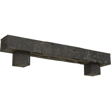 Ekena Millwork 4 H x 4 D x 72 W Pecky Cypress Faux Wood Urethane Fireplace Mantel Kit W/ Alamo Corbels Aged Cedar
Ekena Millwork 4 H x 4 D x 72 W Pecky Cypress Faux Wood Urethane Fireplace Mantel Kit W/ Alamo Corbels Aged Cedar