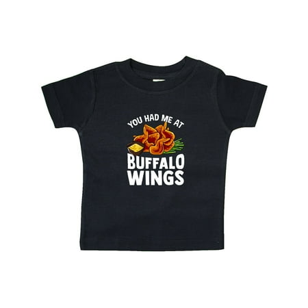 Inktastic Buffalo Wings Game Day Snack Gift Baby Boy or Baby Girl T-Shirt