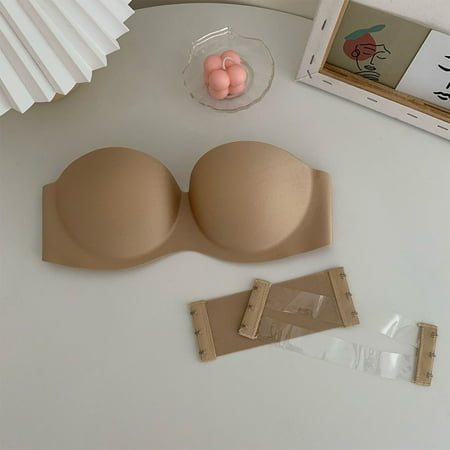 ALSLIAO Womens Push Up Bra Full Cup Padded Strapless Lingerie Wireless Brassiere Apricot 38
ALSLIAO Womens Push Up Bra Full Cup Padded Strapless Lingerie Wireless Brassiere Apricot 38