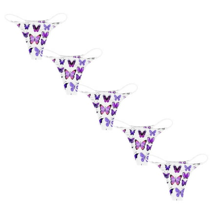 Womens Underwear Brief Printed Underpants Comfort Low Rise Soft T Back Panties5PC
Womens Underwear Brief Printed Underpants Comfort Low Rise Soft T Back Panties5PC