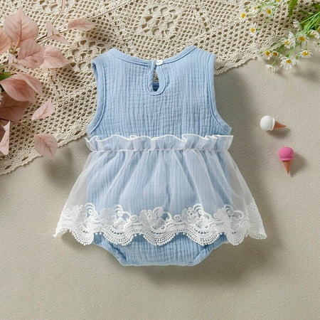 dmqupv Baby Wrap Shirt Girls Sleeveless Pullover Romper Tulle Bodysuits Clothes Dance Leotards for Girls 5-6 Blue 6-9 Months 
dmqupv Baby Wrap Shirt Girls Sleeveless Pullover Romper Tulle Bodysuits Clothes Dance Leotards for Girls 5-6 Blue 6-9 Months