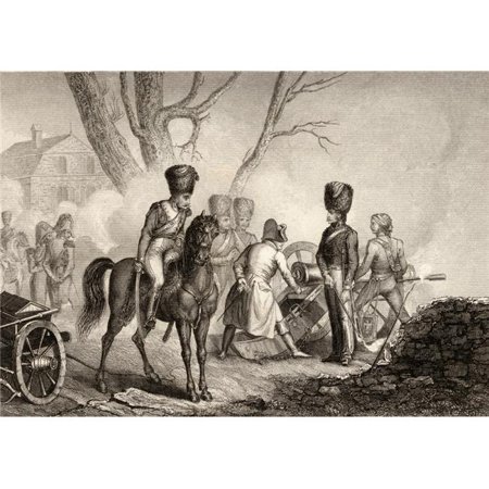 Posterazzi DPI1857528LARGE Napoleon At Montereau 18 February 1814 Napoleon Bonaparte 1769-1821 Emperor Poster Print, Large - 36 x 24