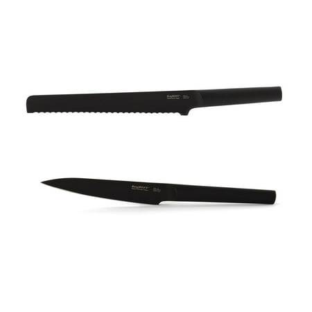 BergHOFF Ron 2Pc Cutlery Set Bread & Utility Knife Black