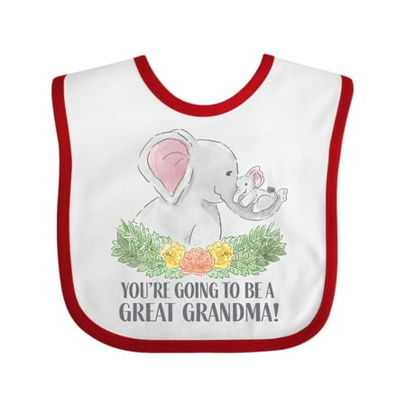 Inktastic You re Going to be a Great Grandma Elephants with Flowers Gift Baby Boy or Baby Girl Bib
Inktastic You re Going to be a Great Grandma Elephants with Flowers Gift Baby Boy or Baby Girl Bib