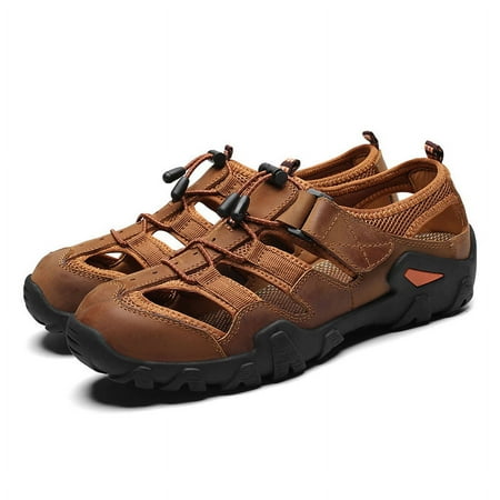 Mens Outdoor Hiking Sandals Closed Toe Waterproof Fisherman Walking Water Sandals Lightweight Athletic Shoes Easy Wearing Adjustable Protection Summer
Mens Outdoor Hiking Sandals Closed Toe Waterproof Fisherman Walking Water Sandals Lightweight Athletic Shoes Easy Wearing Adjustable Protection Summer