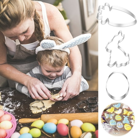 Easter Cookie Cutters 3 Pieces Carrot Eggs Bunny Rabbite Shapes Cookie Cutters Stain Steel Sets Holiday Themed Party Supplies
Easter Cookie Cutters 3 Pieces Carrot Eggs Bunny Rabbite Shapes Cookie Cutters Stain Steel Sets Holiday Themed Party Supplies