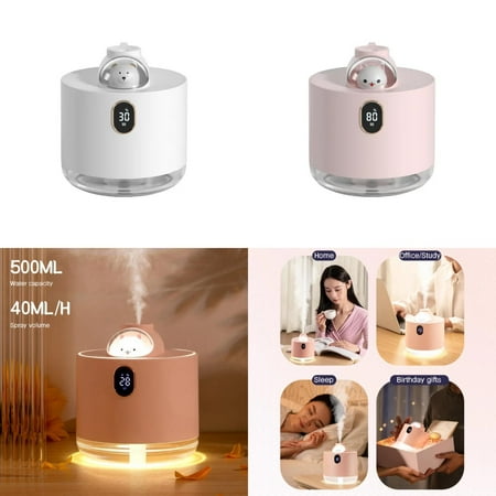 Wireless Air Humidifier Lovely Cartoon Portable Humidifiers 500ML Ultrasonic Mist Maker Quiet Water Mist Sprayer Office
Wireless Air Humidifier Lovely Cartoon Portable Humidifiers 500ML Ultrasonic Mist Maker Quiet Water Mist Sprayer Office