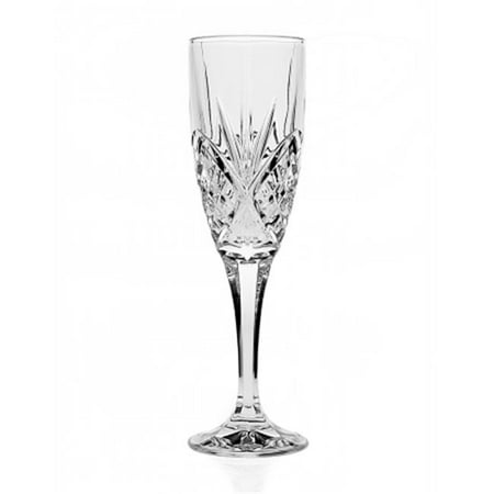 Godinger 25734 Dublin Crystal Flute Glasses - Set Of 12