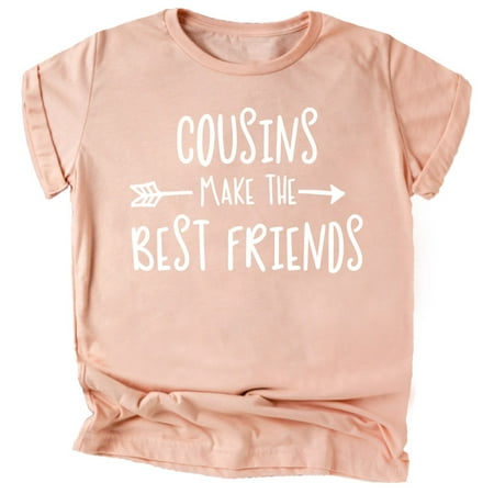 Cousins Make The Best Friend T-Shirt for Baby and Toddler Girls Fun Family Outfits White on Peach Shirt 12 Months
Cousins Make The Best Friend T-Shirt for Baby and Toddler Girls Fun Family Outfits White on Peach Shirt 12 Months